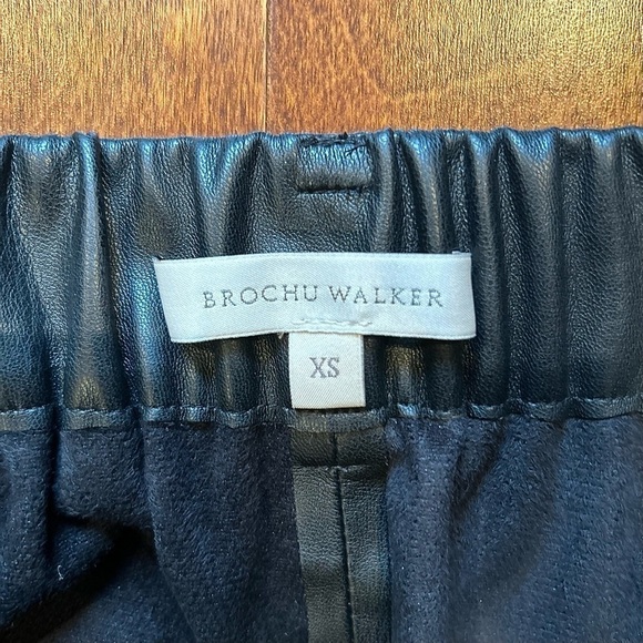 Brochu Walker The Tide Pull-On Pant, Italian Vegan Leather, Jogger Fit, Size XS - Picture 15 of 16